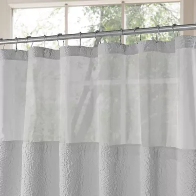 Awesome Home™ Starburst Snap Liner Hooks Shower Curtain Set