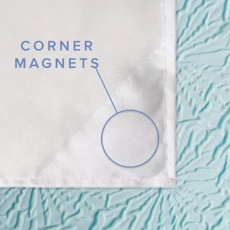 Awesome Home™ Starburst Snap In Liner Hooks Set Shower Curtain Set