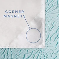 Awesome Home™ Starburst Snap In Liner Hooks Set Shower Curtain Set