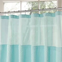 Awesome Home™ Starburst Snap In Liner Hooks Set Shower Curtain Set