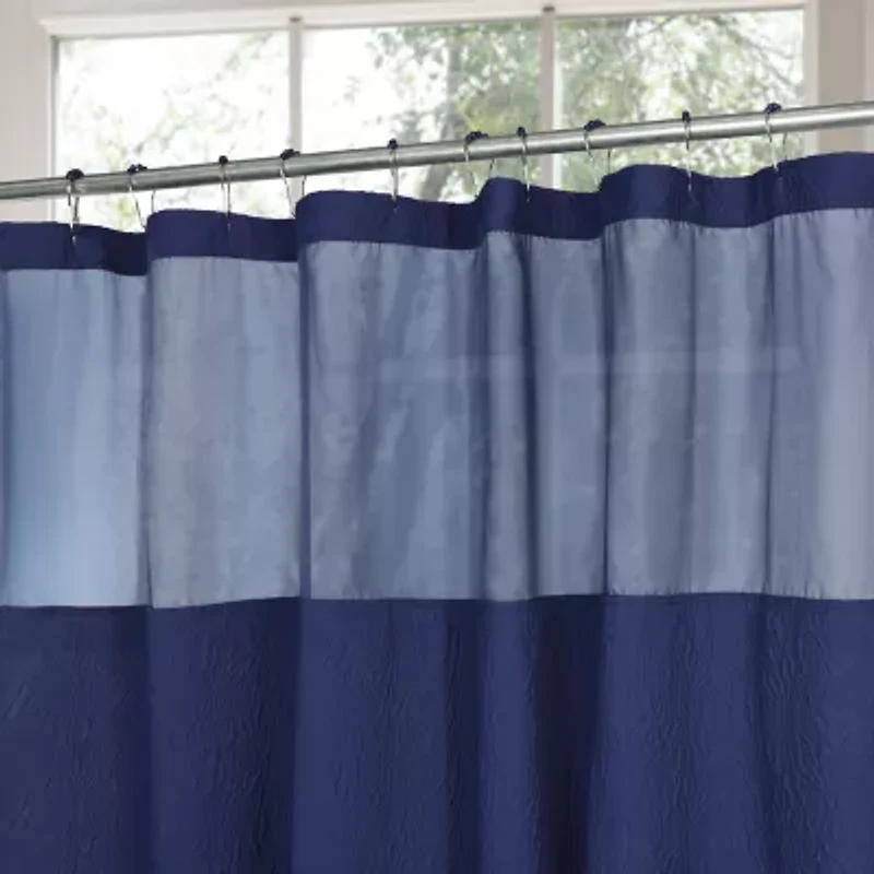 Awesome Home™ Starburst Snap Liner Hooks Shower Curtain Set