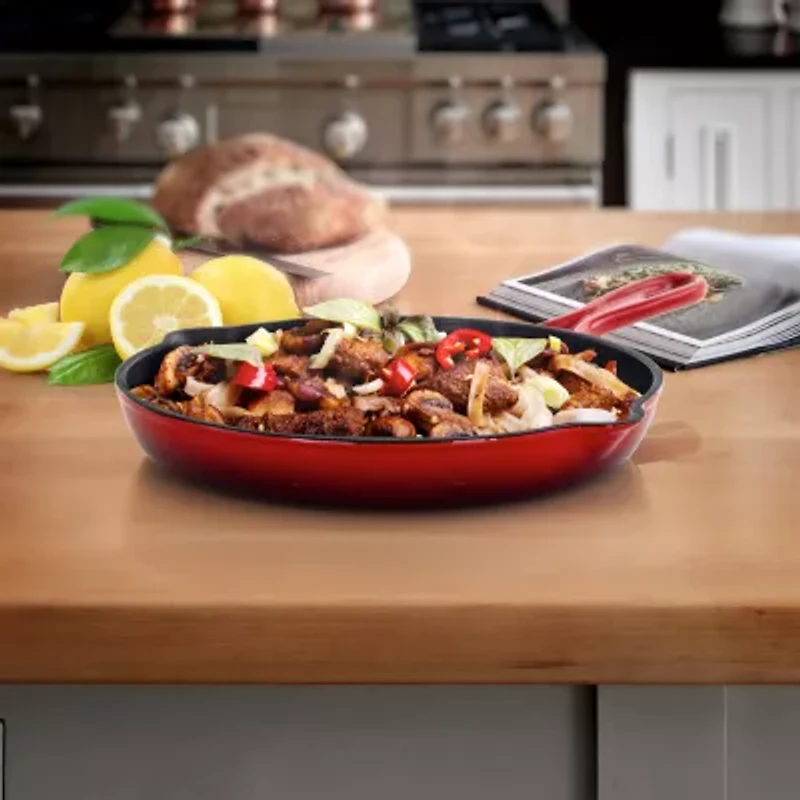 MegaChef Enameled Cast Iron 10.25" Skillet