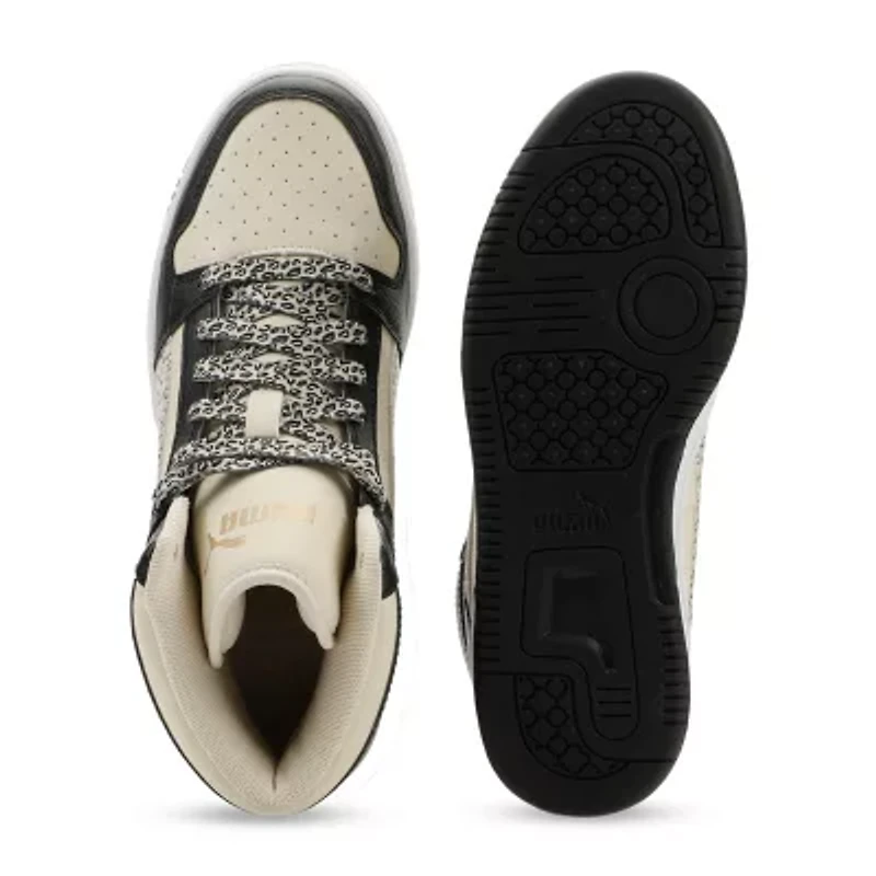 PUMA Rebound Layup Animal Big Kid Girls Basketball Shoes