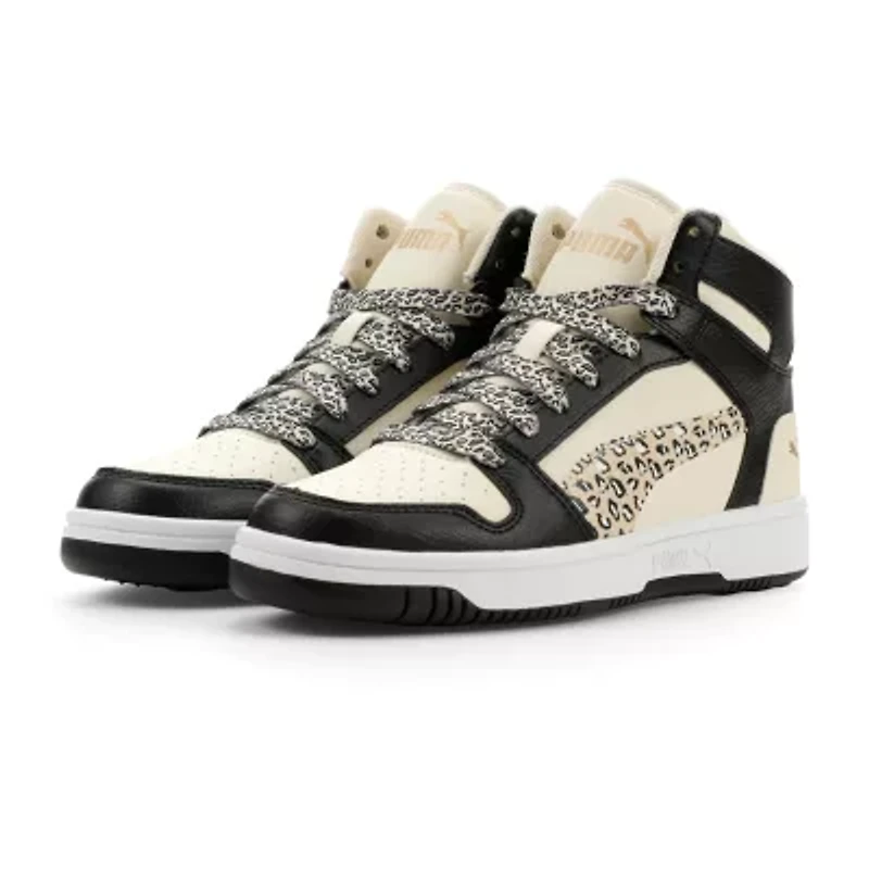 PUMA Rebound Layup Animal Big Kid Girls Basketball Shoes