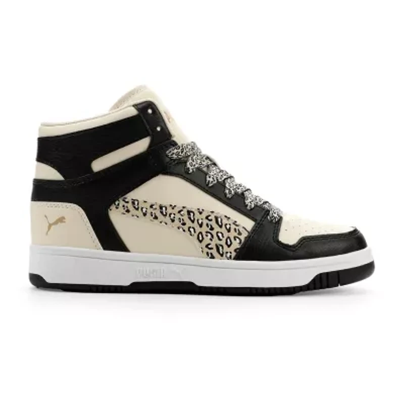 PUMA Rebound Layup Animal Big Kid Girls Basketball Shoes
