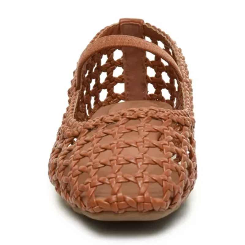 Nicole Miller Womens Round Closed Toe Ballet Flats