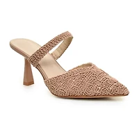 Nicole Miller Womens Pointed Closed Toe Kitten Heel Pumps