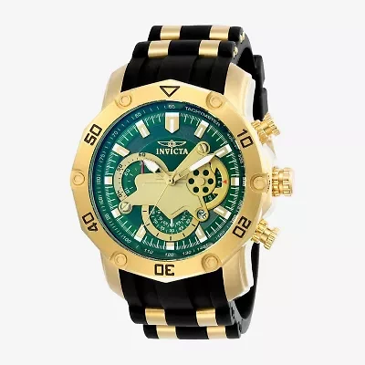Invicta Pro Diver Mens Gold Tone Stainless Steel Bracelet Watch