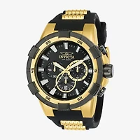 Invicta Aviator Mens Gold Tone Stainless Steel Bracelet Watch 23693