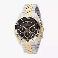 Invicta Pro Diver Mens Gold Tone Stainless Steel Bracelet Watch 44720