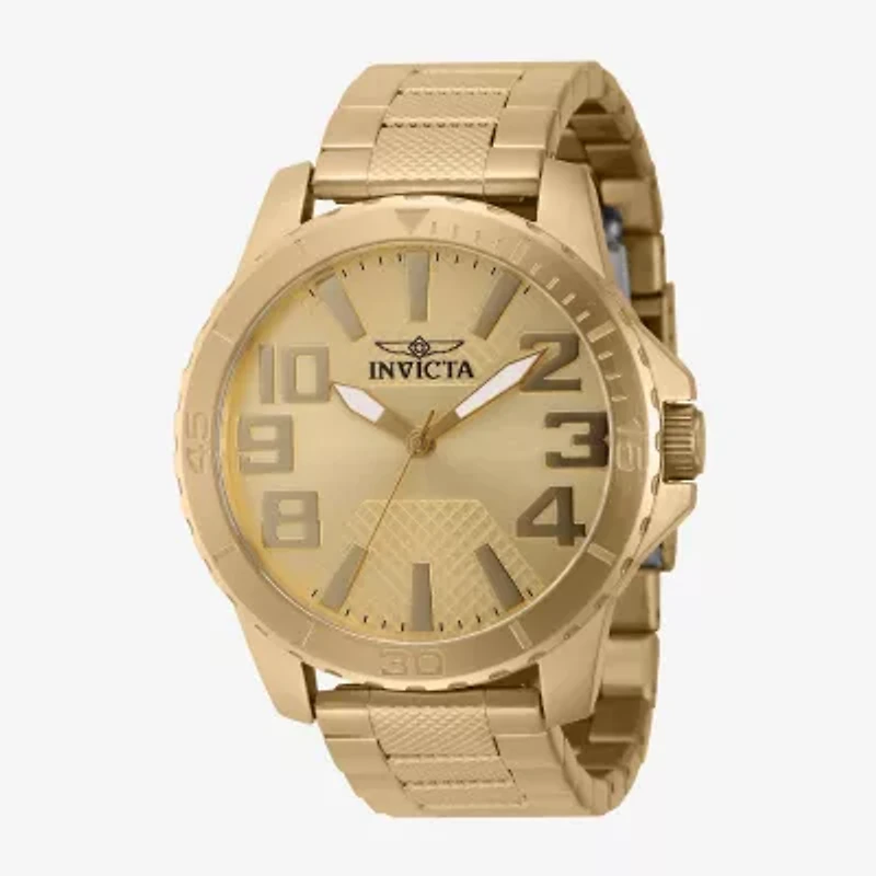 Invicta Speedway Mens Gold Tone Stainless Steel Bracelet Watch