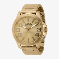 Invicta Speedway Mens Gold Tone Stainless Steel Bracelet Watch