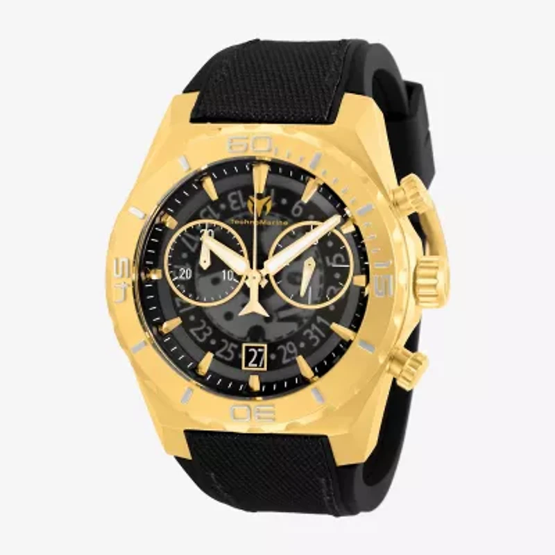 Invicta Technomarine Mens Gold Tone Bracelet Watch Tm-519008