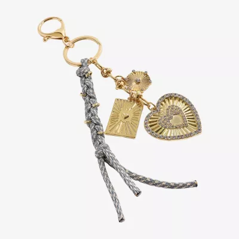 Bijoux Bar Gold Tone Heart Bag Charm