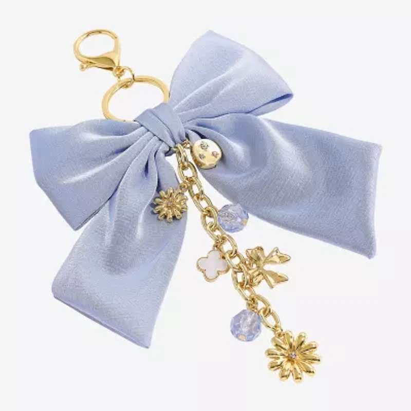 Bijoux Bar Gold Tone Bow Flower Bag Charm