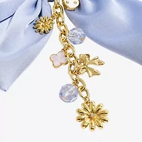 Bijoux Bar Gold Tone Bow Flower Bag Charm