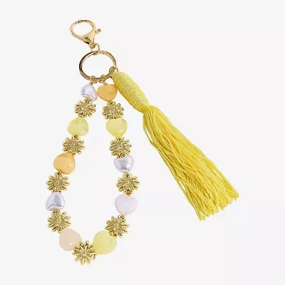 Bijoux Bar Gold Tone Flower Bag Charm