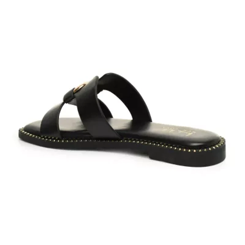 Nicole By Miller Womens Flat Sandals