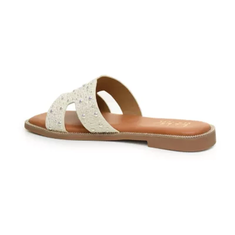 Nicole Miller Womens Flat Sandals