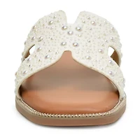 Nicole Miller Womens Flat Sandals