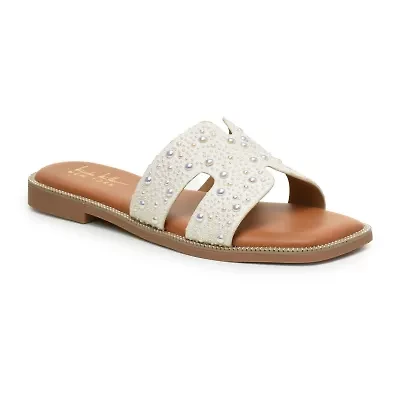 Nicole Miller Womens Flat Sandals