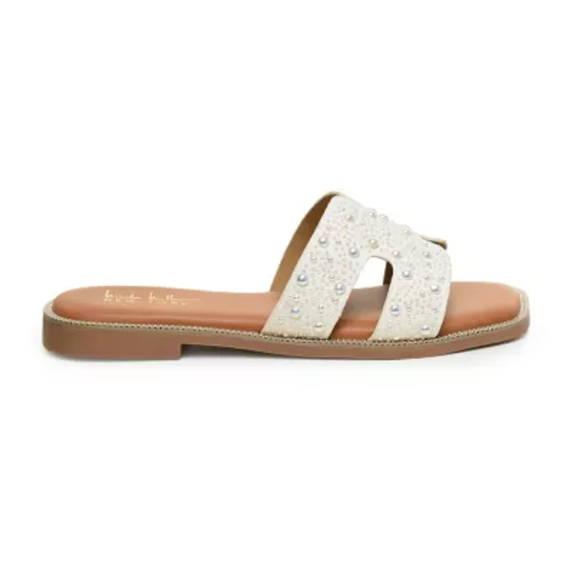 Nicole Miller Womens Flat Sandals