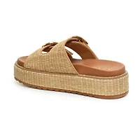 Nicole Miller Keren Womens Footbed Sandals