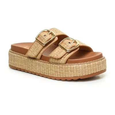 Nicole Miller Keren Womens Footbed Sandals