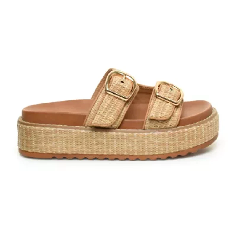 Nicole Miller Keren Womens Footbed Sandals