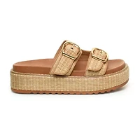 Nicole Miller Keren Womens Footbed Sandals