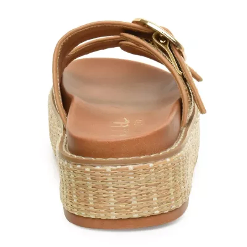 Nicole Miller Keren Womens Footbed Sandals