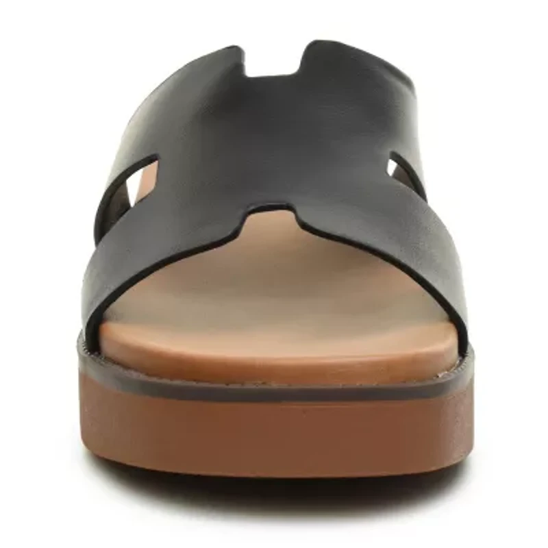 Nicole Miller Womens Footbed Sandals