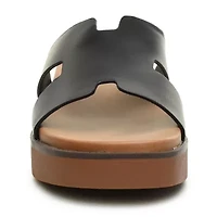 Nicole Miller Womens Footbed Sandals