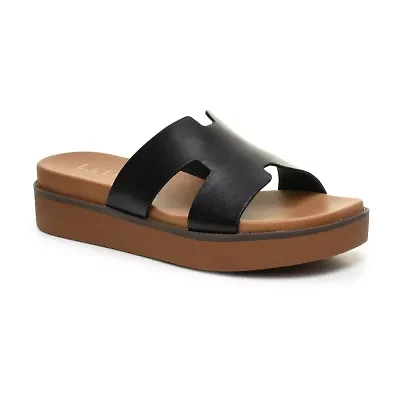 Nicole Miller Womens Footbed Sandals