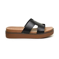 Nicole Miller Womens Footbed Sandals