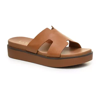 Nicole Miller Trams Womens Footbed Sandals
