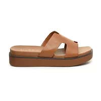 Nicole Miller Trams Womens Footbed Sandals