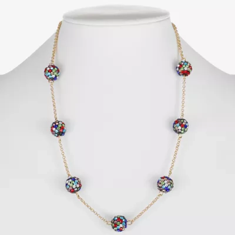 Monet Jewelry Strand Womens 17 Inch Collar Necklace