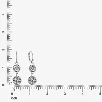 Monet Jewelry Double Womens Glass Round Drop Earrings