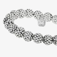 Monet Jewelry Beaded Womens Glass Round Stretch Bracelet