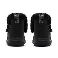 Clarks Womens Breeze Fur Flat Heel Booties