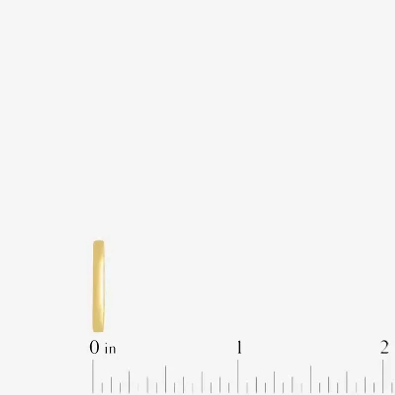 Womens 2MM 14K Gold Over Silver Round Wedding Band