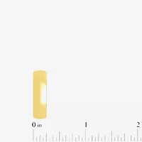 Womens 6MM 14K Gold Over Silver Round Wedding Band