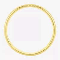 Womens 4MM 14K Gold Over Silver Round Wedding Band