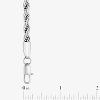 Mens Stainless Steel Solid 8 1/2 Inch Link Bracelet