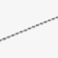 Mens Stainless Steel Solid 8 1/2 Inch Link Bracelet