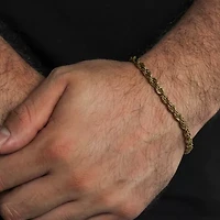 Mens Stainless Steel Solid 8 1/2 Inch Link Bracelet