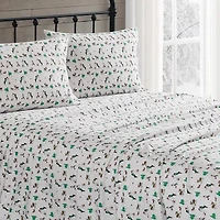 Truly Soft Holiday Dogs Flannel Sheet Set