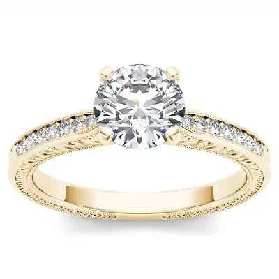 CT.T.W. Natural Round Diamond 14K Gold Engagement Ring