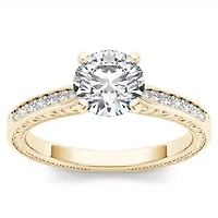 CT.T.W. Natural Round Diamond 14K Gold Engagement Ring